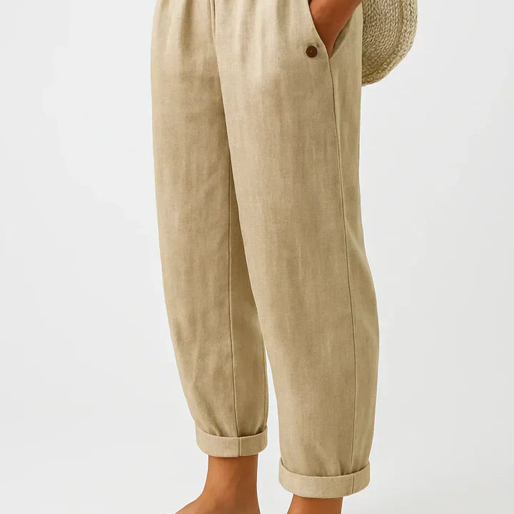 Grace™ Timeless Linen-Cotton Trousers